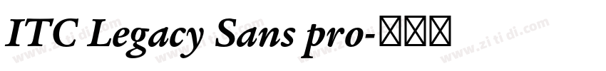 ITC Legacy Sans pro字体转换